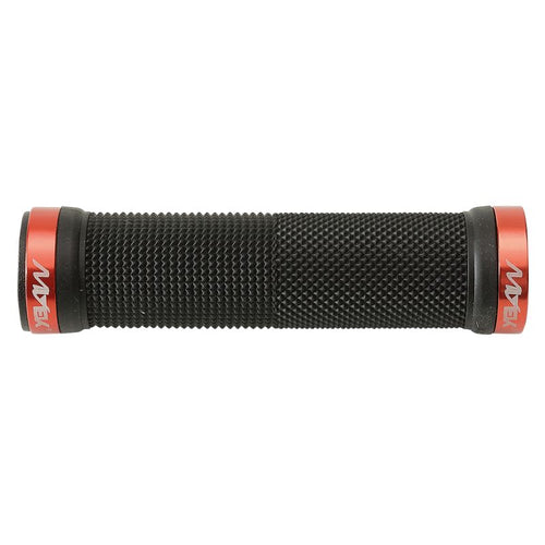 GRIPS MTB LOCKRING RUBBER DOUBLE LOCK RED / BLACK